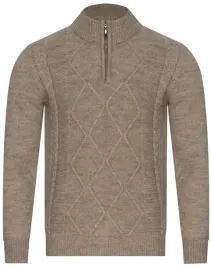 sweter-meski-z-polgolfem-8157-mink-l