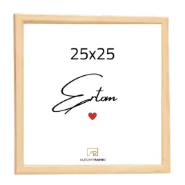 ramka-aura-25x25-naturalne-drewno-jasny-braz