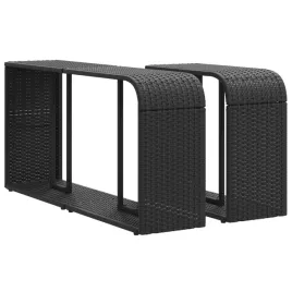 polki-magazynowe-2-szt-czarne-polirattanowe