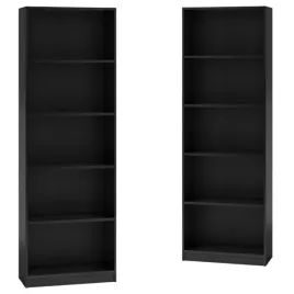 wysoki-regal-na-ksiazki-czarny-do-salonu-biura-pokoju-otwarty-40-cm