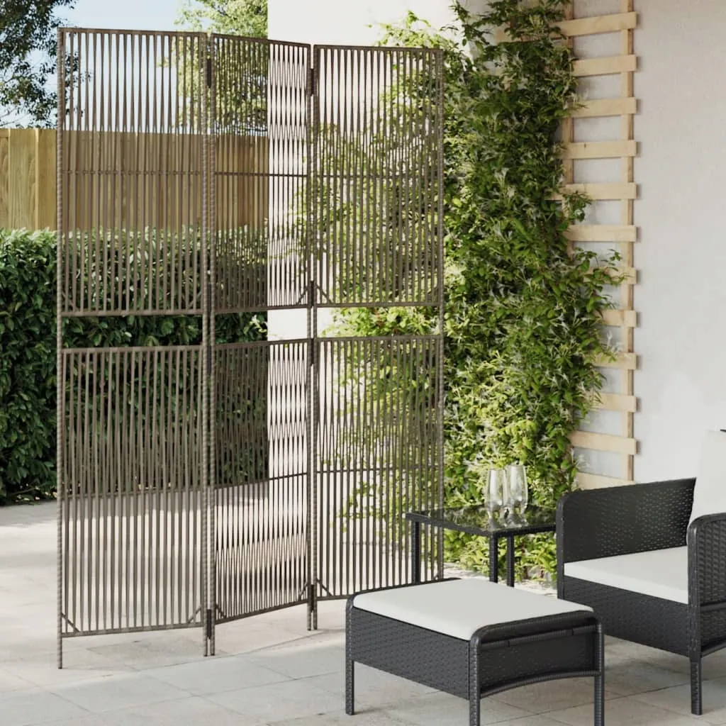 parawan-3-panelowy-szary-polirattan