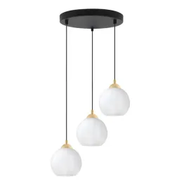 lampa-sufitowa-wiszaca-zyrandol-czarno-zlota-potrojna-biala-szklana-kula