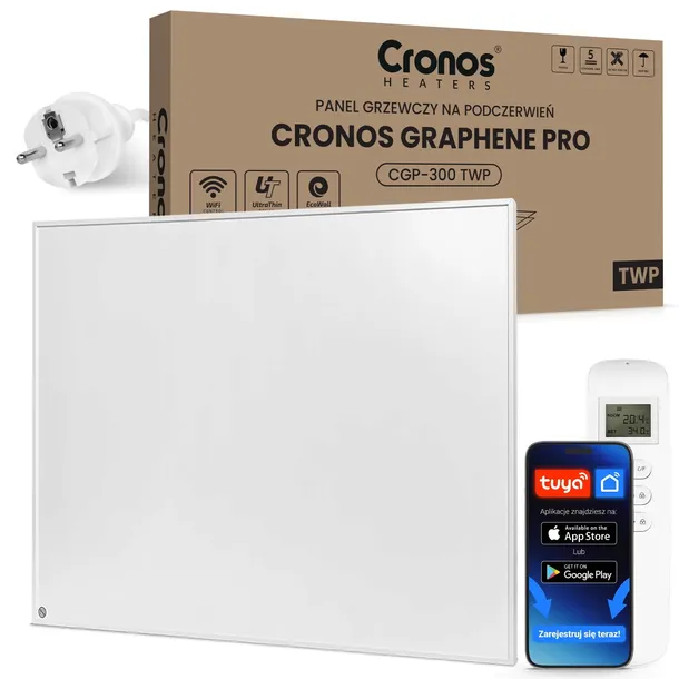 GRZEJNIK PODCZERWIEŃ GRAFEN TERMOSTAT WiFi 300W