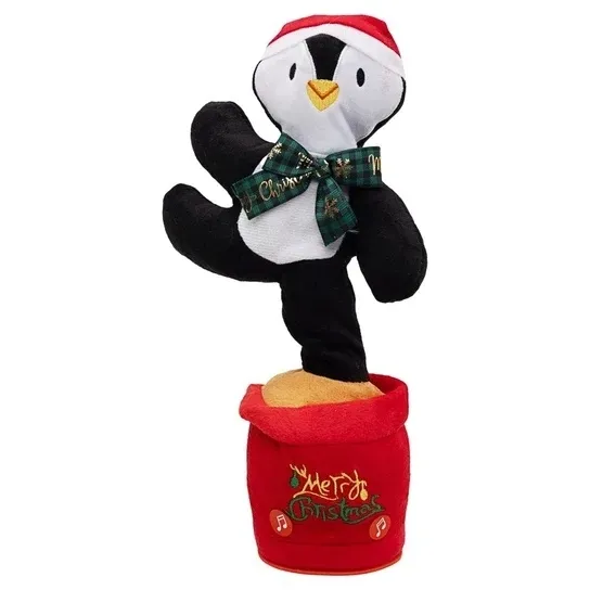 figurka-grajaca-santa-s-factory-pingwin-35-cm-stan-nowy