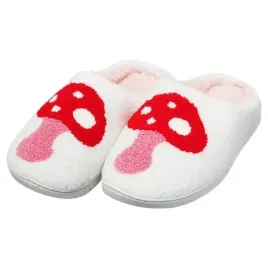 kapcie-grzybek-biale-uniwersalne-22-cm-czerwony-muchomor
