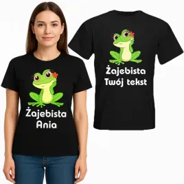 koszulka-zajebista-zaba-wlasny-napis-imie-prezent-100percent-bawelna-190g