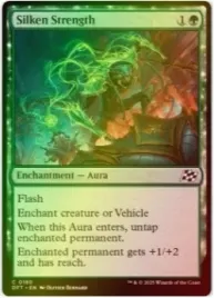 mtg-silken-strength-foil-dft-or-flash-aura-or-reach-nm