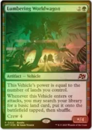 mtg-lumbering-worldwagon-foil-dft-or-land-tutor-or-reach-nm