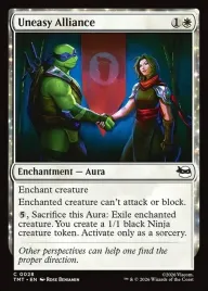 mtg-uneasy-alliance-foil-tmt-or-nm-or-leonardo-and-karai