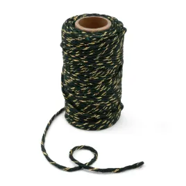 sznurek-bawelniany-ze-zlota-nitka-2-mm-ciemny-zielony-50-mb