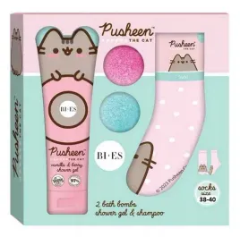 bies-pusheen-the-cat-zestaw-kapielowy-ze-skarpetkami-38-40