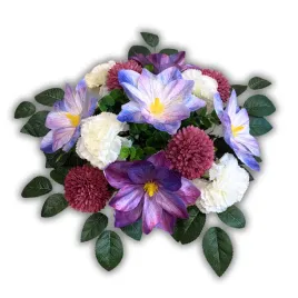 stroik-na-grob-okragla-wiazanka-cmentarz-kwiaty-sztuczne-kompozycja