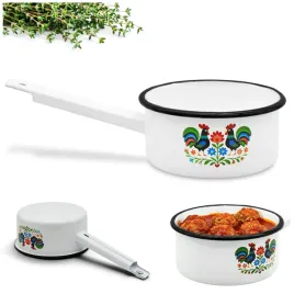 rondel-emaliowany-14cm-z-raczka-tradycyjny-stalowy-bialy-folk-garnek-1l