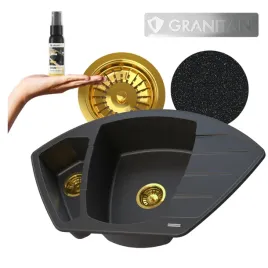 zlewozmywak-dwukomorowy-granitowy-compact-zestaw-zlew-czarno-zloty-syfon