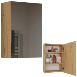 szafka-lazienkowa-wiszaca-z-lustrem-40-cm-nad-umywalke-1-drzwi-dab-artisan