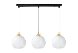 lampa-sufitowa-wiszaca-zyrandol-czarno-zlota-potrojna-biale-szklane-kule