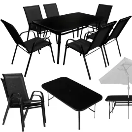 zestaw-mebli-stol-ogrodowy-6-krzesel-czarny-szklany-blat-140x80-cm