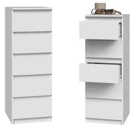 komoda-do-sypialni-salonu-5-szuflad-biala-gladkie-fronty-tip-on