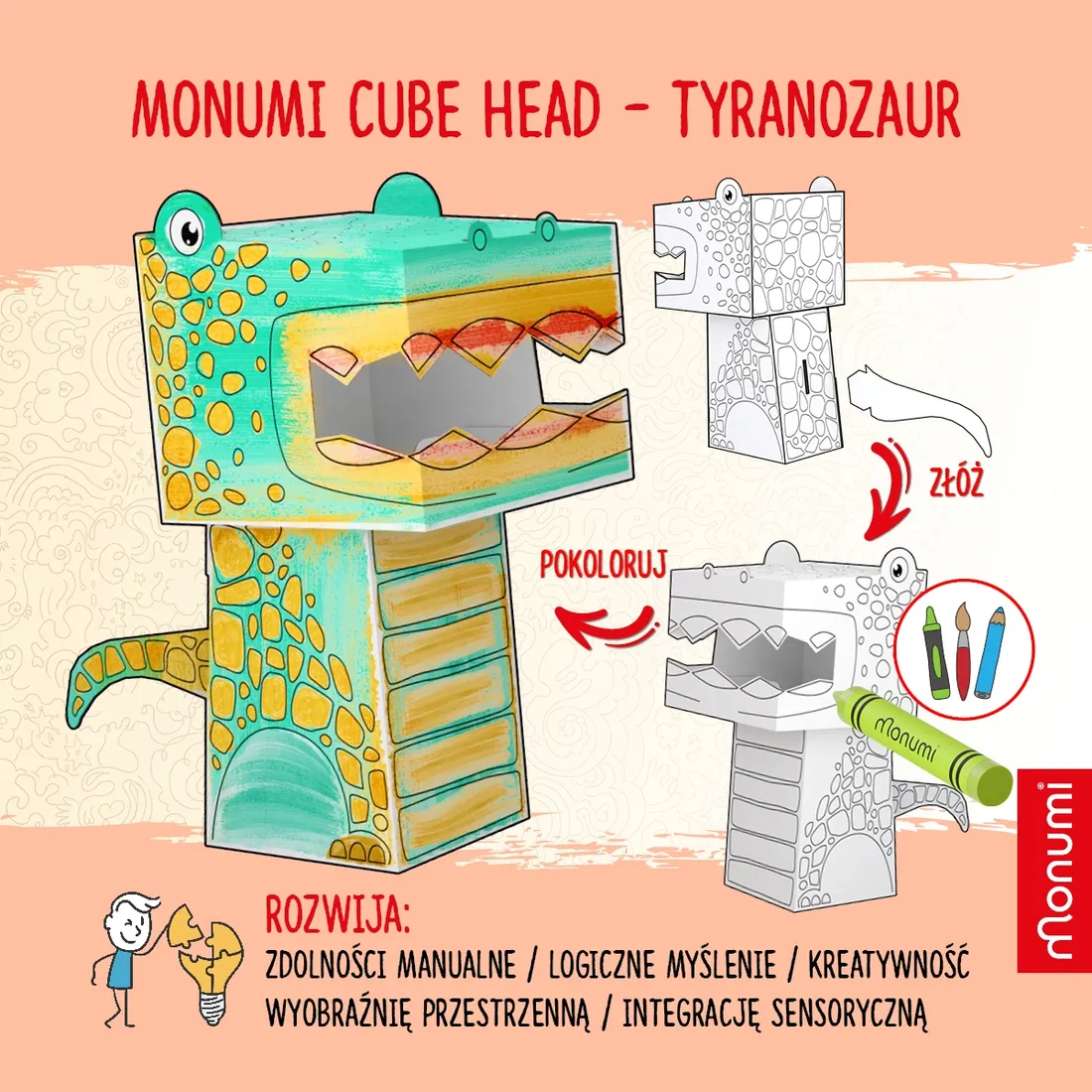 cube-head-model-tyrannosaurus