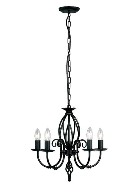 zyrandol-artisan-art5-black-elstead-lighting