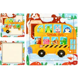 puzzle-drewniane-montessori-dla-dzieci-11x11cm-zwierzeta-w-autobusie