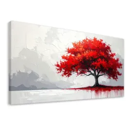 obraz-do-salonu-sypialni-biura-czerwone-drzewo-abstrakcja-natura