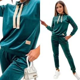 damski-dres-komplet-welurowy-bez-kaptura-637-m-38-ciemny-zielony
