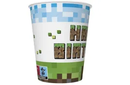 kubeczki-papierowe-pixel-block-250-ml-8-szt-happy-birthday-klocki-urodziny