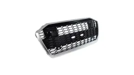 grill-audi-a6-c8-silver-and-gloss-black