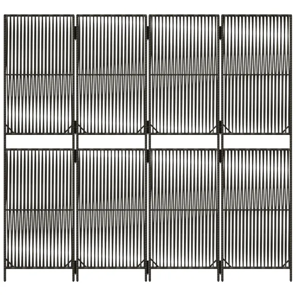 parawan-4-panelowy-szary-polirattan-marka-vidaxl