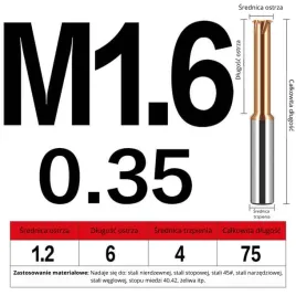 frez-do-gwintowania-jednoostrzowy-rozmiar-m1-6x0-35x75l-tisin