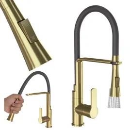 bateria-kuchenna-kran-zestaw-43-cm-vegas-zloto-szczotkowane-wylewka-gietka