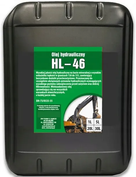 OLEJ HYDRAULICZNY HYDROL L-HL46, HL 46 20L  RADOM