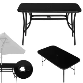 stol-ogrodowy-szklany-120x70-cm-czarny-blat-otwor-na-parasol