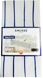 bialy-obrus-smukee-bialy-niebieskie-paski-110x160-bawelniany-619