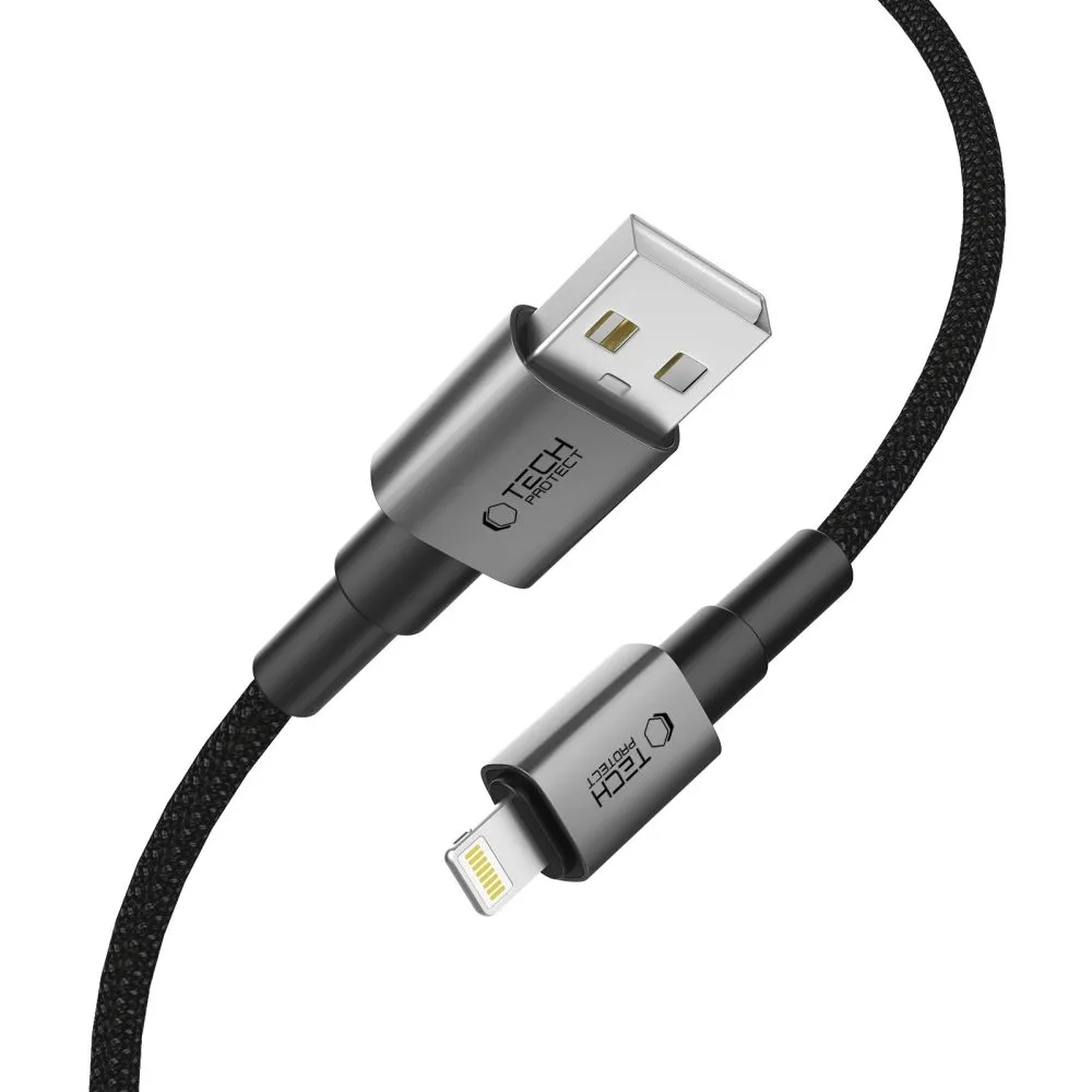tech-protect-ultraboost-dna-lightning-cable-12w-2-4a-25cm-iron-grey