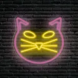 neon-led-dekoracja-scienna-kot-55x52-plexi-stan-nowy