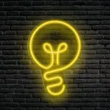 neon-led-dekoracja-scienna-zarowka-35x50-plexi-stan-nowy