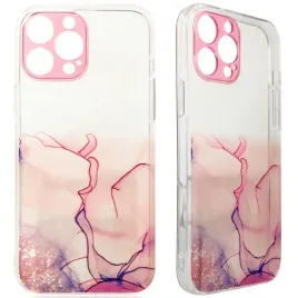 marble-case-etui-do-iphone-12-pro-zelowy-pokrowiec-marmur-rozowy