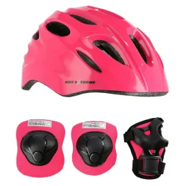 kask-rowerowy-regulowany-ochraniacze-zestaw-na-rolki-rower-deskorolke