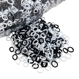 gumki-do-wlosow-super-wzory-i-kolory-mini-biale-czarne-x50szt