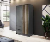 szafa-nelly-2d-szuflady-105cm-grafit-stan-nowy