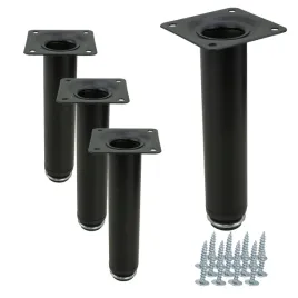 4-x-noga-meblowa-prosta-czarna-wysokosc-10-cm-regulowana-wysokosc