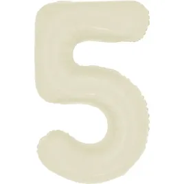 balon-foliowy-w-ksztalcie-cyfry-5-kremowy-100-cm