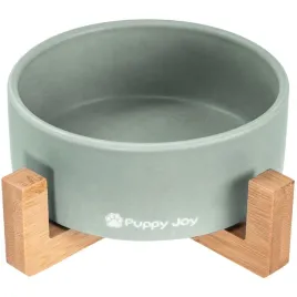 miska-pj034-szara-pojedyncza-na-stojaku-dla-psa-kota