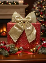 kokarda-swiateczna-zlota-z-drucikiem-24x30cm-ozdoba-na-swieta