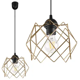 lampa-sufitowa-wiszaca-zyrandol-loft-czarny-zloty-pojedynczy-do-kuchni-21cm