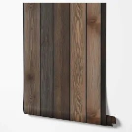 tapeta-na-sciane-drewno-deski-panele-odcienie-brazowego-do-salonu