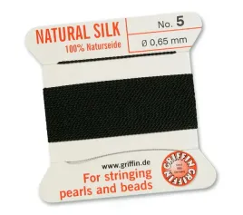 griffin-nic-jedwabna-z-igla-100percent-natural-silk-0-65mm-2m-black