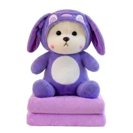 pluszowy-mis-krolik-w-kapturze-z-kocykiem-zestaw-2w1-prezent-fioletowy
